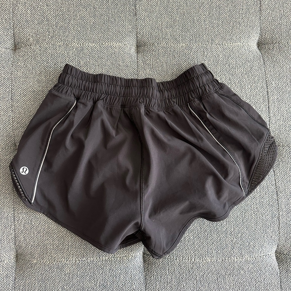 Lululemon black running shorts